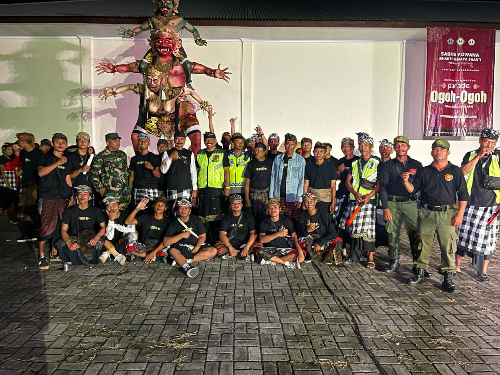 Pengamanan Pengerupukan di Area Desa Sembung